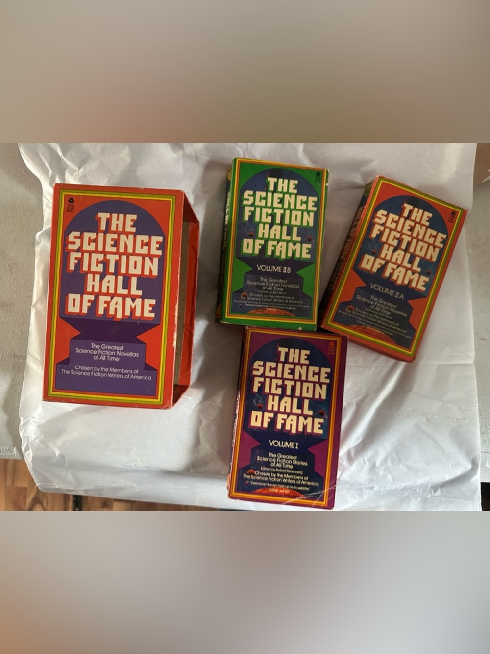 The Science Fiction Hall of Fame Box Set Vol I IIA IIB Vintage Avon Sci Fi books